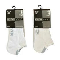 Kit 6 Pares De Meias Brancas Soquete Kyor Unissex 34 A 39 Kit 6 Pares De Meias Brancas Soquete Kyor Unissex 34 A 39