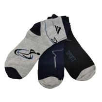 Kit 6 Pares de Meias Cano Curto-Masculina