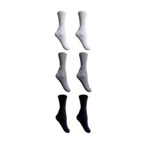 Kit 6 pares de meias cano longo esporte básica masculina