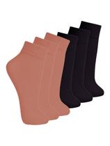 Kit 6 Pares de Meias Fio 40 Opaca Lupo 5531-001 Colorido