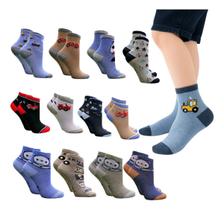 Kit 6 Pares De Meias Infantil Meninos Poliéster