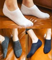 Kit 6 pares de meias masculinas sapatilha invisível esportivas