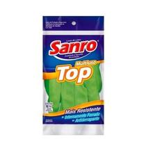 Kit 6 Pares Luva Latex Limpeza Multiuso Top Verde - SANRO Kit 6 Pares Luva Latex Limpeza Multiuso Top Verde - SANRO