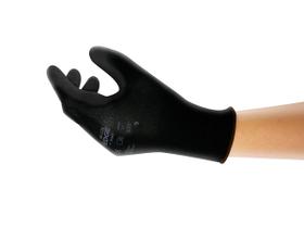 Kit 6 Pares Luva Nylon Ansell Com Banho de Poliuretano Edge Ref. 48126 Preta CA 31492