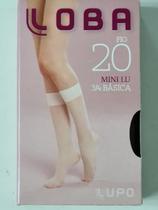 Kit 6 Pares Meia 3/4 Fina Fio 20 Loba Lupo 5510. Cor:Brown.