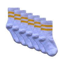 Kit 6 Pares Meia Cano Curto Atoalhada Cor:6 pares Bca/AmrlTamanho:21-24 Kit 6 Pares Meia Cano Curto Atoalhada Cor:6 pares Bca/AmrlTamanho:21-24