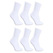 Kit 6 pares meia cano logo hoahi 39a43 original premium