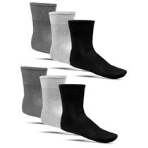 Kit 6 Pares Meia Cano Longo Unissex Atacado - Cores