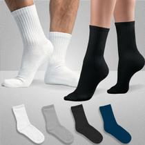 Kit 6 Pares Meia Cano Médio Unissex Fitness Respiravel