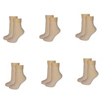 Kit 6 Pares Meia Inverno Frio Térmica Quente Forrada Peluciada Unissex 34-42