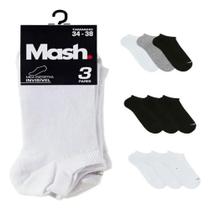 Kit 6 Pares Meia Invisível Soquete Algodão Confortável Mash Tamanho:G ( 39 a 44 )Cor:Mista Kit 6 Pares Meia Invisível Soquete Algodão Confortável Mash Tamanho:G ( 39 a 44 )Cor:Mista