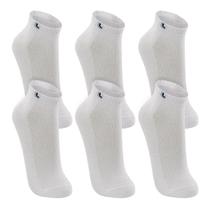 Kit 6 Pares Meia Lupo Cano Curto Branco