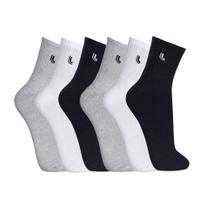 Kit 6 Pares Meia Lupo Cano Médio Masculina Sport 3245 Kit 6 Pares Meia Lupo Cano Médio Masculina Sport 3245