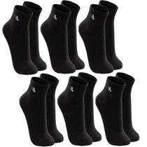 Kit 6 Pares Meia Lupo Cano Médio Pretas Tam. 37-40 Esporte Kit 6 Pares Meia Lupo Cano Médio Pretas Tam. 37-40 Esporte