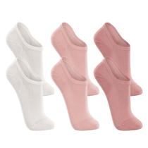 Kit 6 Pares Meia Lupo Feminina Invisível Branco Rosa Salmao