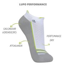 Kit 6 Pares Meia Lupo Original Sport Dry Alta Performance Running