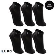 Kit 6 Pares Meia Meias Lupo Cano Curto Médio Algodão Masculina Original 3225