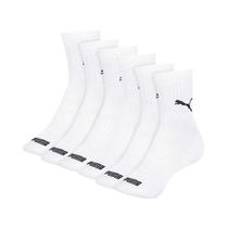 Kit 6 Pares Meia Puma Cano Médio Algodão Atoalhada Adulto