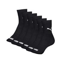 Kit 6 Pares Meia Puma Cano Médio Algodão Atoalhada Adulto