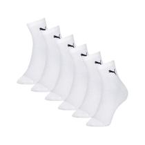Kit 6 Pares Meia Puma Cano Médio Algodão Malha Repiravel Adulto