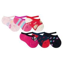 Kit 6 Pares Meia Sapatilha Bebê Recém Nascido Com Viés - Rikam Kit 6 Pares Meia Sapatilha Bebê Recém Nascido Com Viés - Rikam