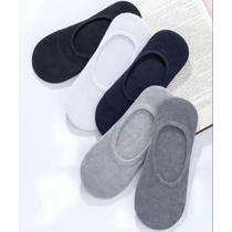 Kit 6 pares meia sapatilha esportiva invisível básica feminina confortável
