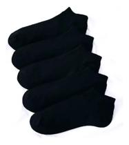 Kit 6 Pares Meia Soquete Cano Curto Unissex Cor Preto Kit 6 Pares Meia Soquete Cano Curto Unissex Cor Preto