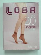 Kit 6 Pares Meia Soquete Fina Fio 20 Loba Lupo 5530. Cor:Brown.