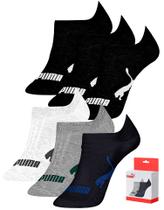 Kit 6 Pares Meia Soquete Invisível Masculina Puma Original 4515