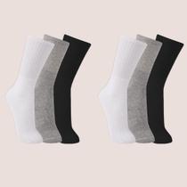 Kit 6 Pares Meia Trifil Cano Alto Algodão Unissex Kit 6 Pares Meia Trifil Cano Alto Algodão Unissex