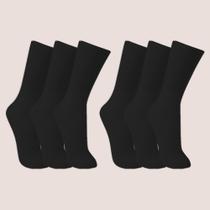 Kit 6 Pares Meia Trifil Cano Alto Algodão Unissex