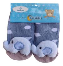 Kit 6 Pares Meias 3d Bebê Bichinho Infantil Inverno Algodão