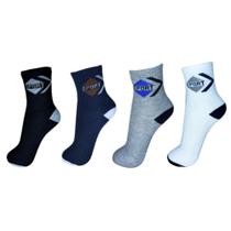 Kit 6 Pares Meias Cano Longo Original Masculina Algodão Esportiva Cores Sortidas Kit 6 Pares Meias Cano Longo Original Masculina Algodão Esportiva Cores Sortidas