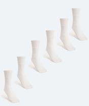 Kit 6 Pares Meias Cano Médio Masculina Esportiva MR-25322