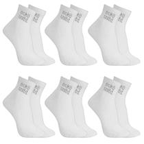 Kit 6 Pares Meias Ecko Unltd Cano Médio Feminino Branco