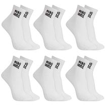Kit 6 Pares Meias Ecko Unltd Cano Médio Masculino Branco