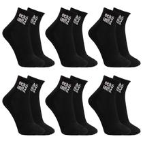 Kit 6 Pares Meias Ecko Unltd Cano Médio Masculino Preto