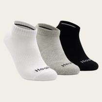 Kit 6 Pares Meias Hoahi Soquete Algodão Cano Curto Baixo Masculina Masculino Feminino Unissex Confortável Multicolorida Lisa Casual Dia a Dia 39 ao 43