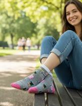 Kit 6 Pares Meias Keny Soquete Feminina Cano Curto Academia