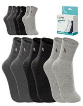 Kit 6 Pares Meias Lupo Cano Médio Algodão Masculina Original Kit 6 Pares Meias Lupo Cano Médio Algodão Masculina Original