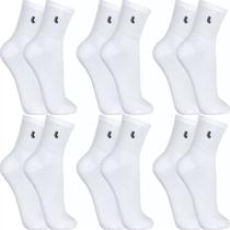 Kit 6 Pares Meias Lupo Original Masculina Algodão Cano Médio Alto Longo Atacado Academia Esportiva