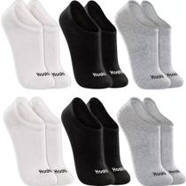 Kit 6 Pares Meias Sapatilha Algodão Cano Baixo Curto Soquete Sport Feminina Masculina Atacado