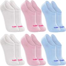 Kit 6 Pares Meias Sapatilha Algodão Cano Baixo Curto Soquete Sport Feminina Masculina Atacado Kit 6 Pares Meias Sapatilha Algodão Cano Baixo Curto Soquete Sport Feminina Masculina Atacado