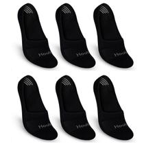 Kit 6 Pares Meias Sapatilha Invisível Cano Baixo Curto Em Algodão Meia Com Silicone Não Escorrega