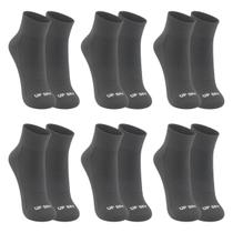 Kit 6 Pares Meias Up Dry Esportiva Cano Médio Anti Bolha Corrida Bike Ciclismo Caminhada Academia Kit 6 Pares Meias Up Dry Esportiva Cano Médio Anti Bolha Corrida Bike Ciclismo Caminhada Academia