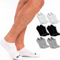 Kit 6 Pares Meias Zhamaro Sapatilha Soquete Cano Curto Baixo Algodão Masculina Feminina Academia Kit 6 Pares Meias Zhamaro Sapatilha Soquete Cano Curto Baixo Algodão Masculina Feminina Academia