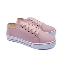 Kit 6 Pares Tênis Feminino Sola Alta Plataforma Listrado P79