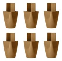 Kit 6 PÃs De Móveis Guarda Roupa Armario Comoda 7cm Marrom Kit 6 PÃs De Móveis Guarda Roupa Armario Comoda 7cm Marrom