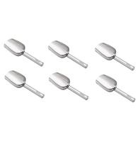 Kit 6 Pás Para Gelo Cereais Bar Cozinha Tramontina Aço Inox Kit 6 Pás Para Gelo Cereais Bar Cozinha Tramontina Aço Inox
