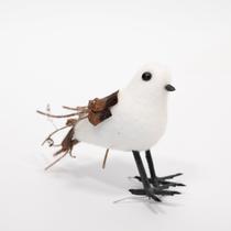 Kit 6 Passarinhos Branco Decoração Natal Em Isopor 10cm Kit 6 Passarinhos Branco Decoração Natal Em Isopor 10cm